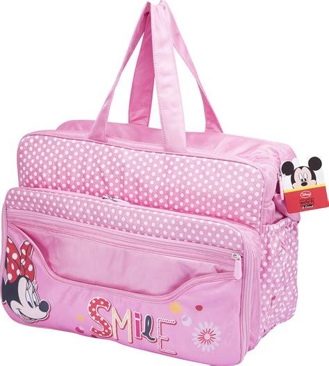 Disney By Kudos Multi-Pocket Waterproof Diaper Bag (Pink) : Amazon.in ...