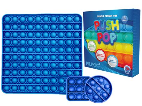 Buy PILPOC Pop Its Fidget Toys Push Pop Fidget Poppers Sensory Toys ...