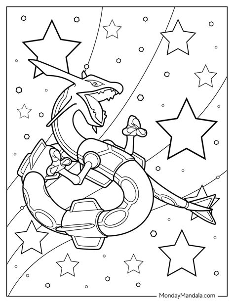 Dinosaur Train Coloring Pages Shiny Rayquaza [2025]