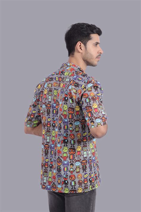 Character Deck Design Relax Fit Half Sleeves Shirt – Stitch Monkey