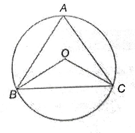 In the following figure, O is the centre of the circle. If `angle BAC ...