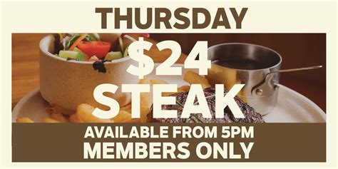 Thursday $25 Steak Night at Currumbin RSL, 165 Duringan Street ...