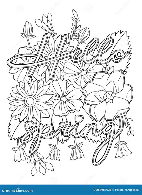Spring Adult Coloring Pages Free Printable