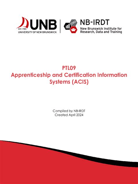 Fillable Online Apprenticeship and Certification Information System ...