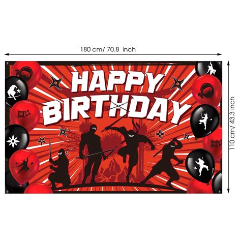 Buy Ninja Themed Birthday Party Supplies Ninja Party Favors Decorations ...