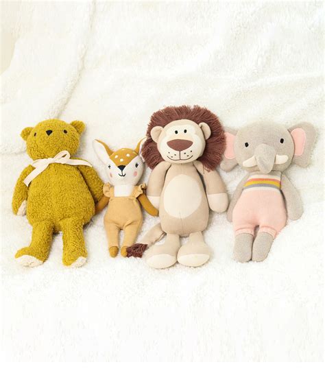 Ellie Elephant- Cotton Knitted Stuffed Soft Toy (Multi Color) – Pluchi ...