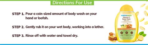 Mamaearth Vitamin C Body Wash with Vitamin C & Honey, Shower Gel for ...