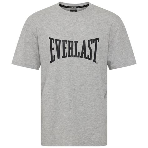 Everlast T-Shirt, Logo Oversized, grau-schwarz, L | Bekleidung
