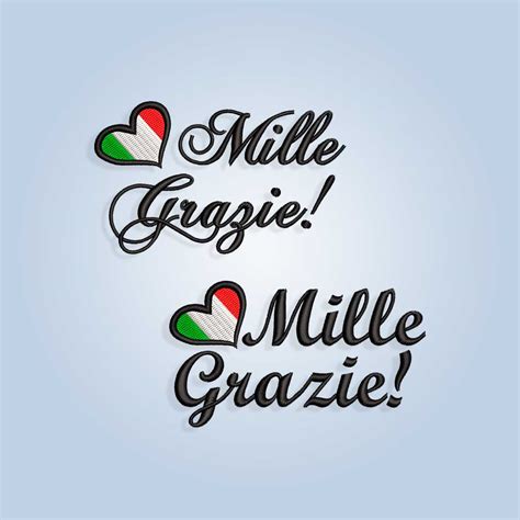 Mille Grazie Embroidery design files for machine embroidery