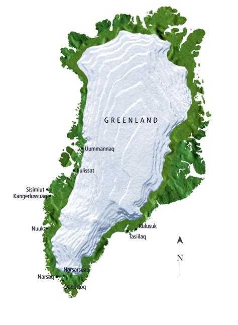 Greenland Climate Map