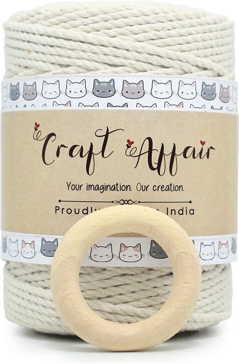 Pooja ki Potli® 3.5MM Macrame Cotton Cord/Dori Thread 150meters for ...