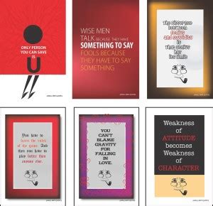 wall poster set of 6 Paper Print - Quotes & Motivation posters in India ...