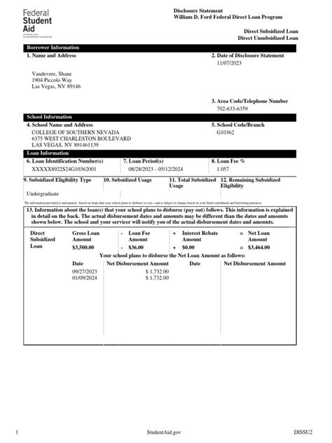 Image result for Disclosure Statement Example