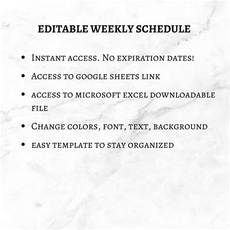 Image result for Weekly Task Schedule Template Excel