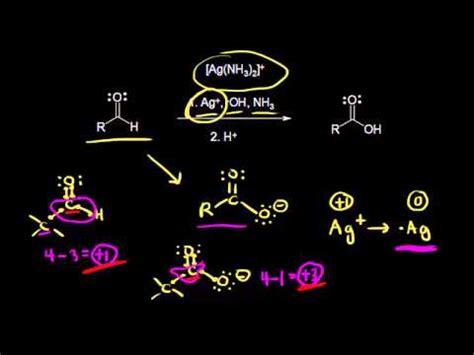 Oxidation of aldehydes using Tollens' reagent Video Lecture - Organic ...