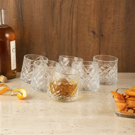 Buy Spinno Whisky Glass (300 ml) - Set Of Six Online in India | Vaaree