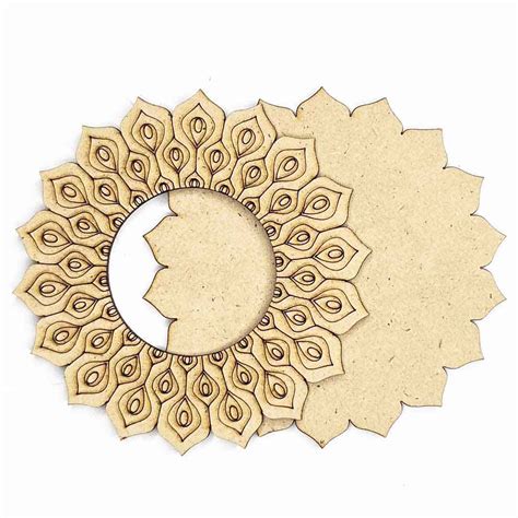 Engraved Peacock Feather Design Tea Light Holder Set of 6 – Adikala ...