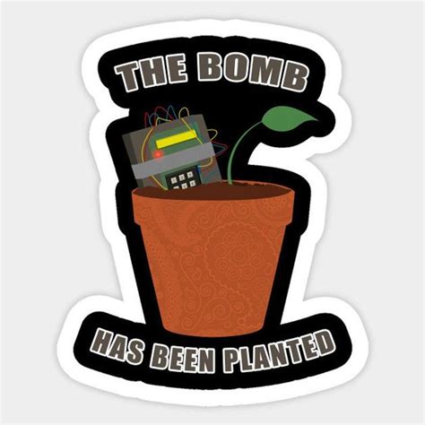 CSGO Sticker The Bomb Has Been Planted Laptop Sticker