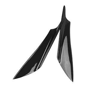 LNIEGE 4PCS Front Bumper Carbon Fin Splitter Exterior Emblems Car Front ...
