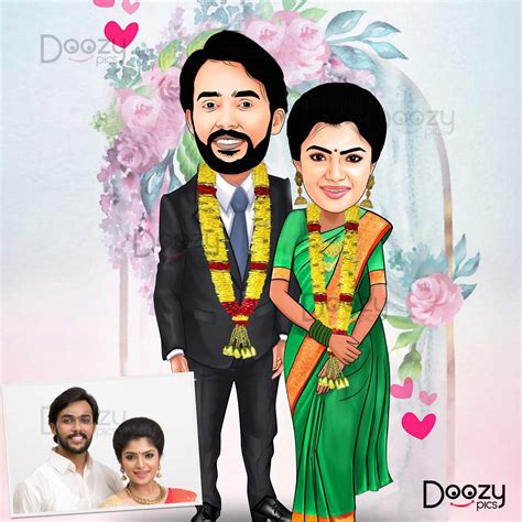 Wedding Couple Caricature | Wedding Caricature | Doozypics – DoozyPics