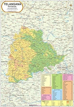 Buy Telangana Physical Map Book Online at Low Prices in India ...