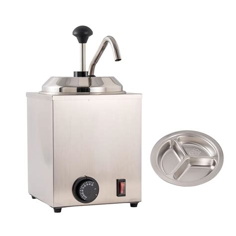 Cheese Dispenser Round Stainless Steel Fudge Chocolate Sauce Butter ...
