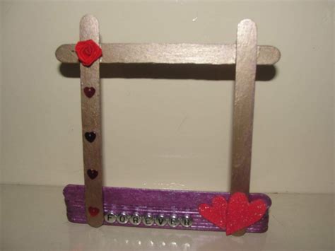 Image result for DIY Picture Frame Using Popsicle Sticks