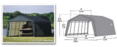 ShelterLogic 12X24 Peak Style Shelter (8' tall) [72434/72444]