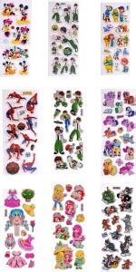AutoVHPR 2.54 cm Small Size Style220 Stickers for Kids for Notebooks ...