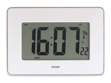 11970 Orium | Orium White Radio Controlled Desktop, Wall Clock, 40cm ...