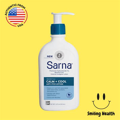 Sarna Calm + Cool Steroid-Free Anti-Itch Lotion, 7.5 oz | Shopee ...