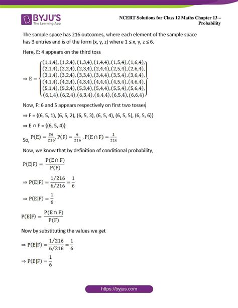Image result for Probability Class 12 NCERT Solutions