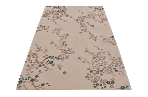 Floral Green Handmade Rug – The Rugs Story