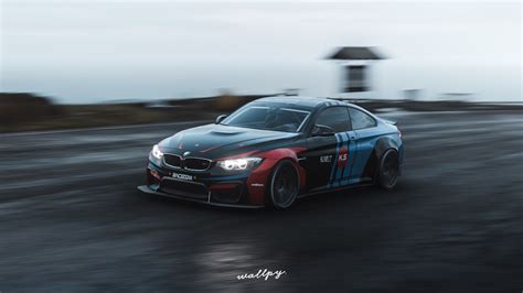 Download wallpaper speed, Microsoft, BMW M4, game art, Forza Horizon 4 ...