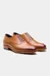 Buy Brown Goodyear Welted Brogue Oxford Shoes For Men by Kozasko Online ...