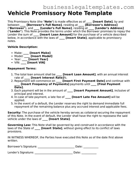 Image result for Car Promissory Note Form