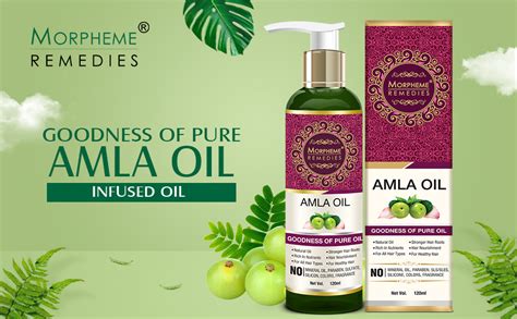 Buy Morpheme Remedies Pure Amla Oil (No Mineral Oil, Paraben) 200ml ...
