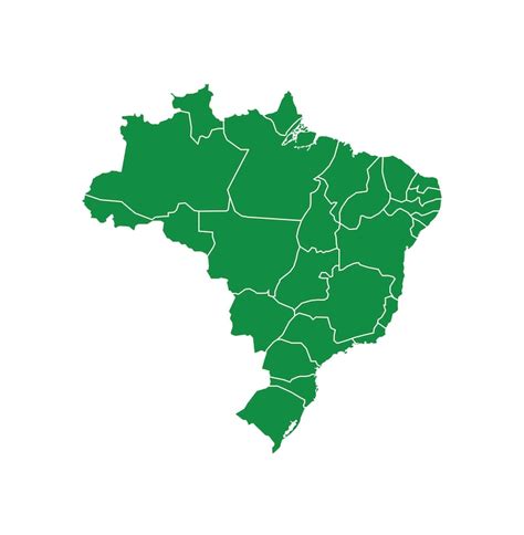 Mapa vetorial do Brasil | Vetor Premium