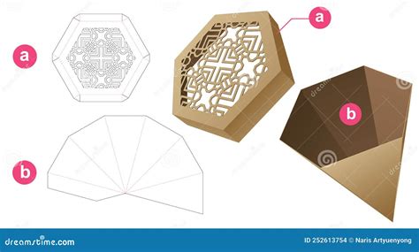 Image result for Hexagonal Box Template
