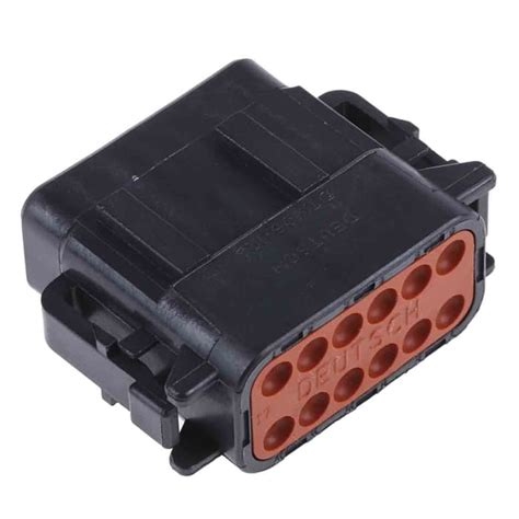 DTM06-12SB Deutsch | Deutsch, DTM Automotive Connector Plug Black 12 ...