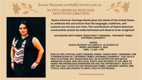 Native American Heritage Karen Anave Wolf Herdman - Different Tribes ...