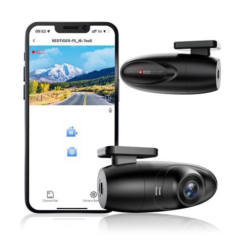 REDTIGER F5 WiFi Dash Cam Front:1080P Full HD Smart Dash Camera for ...