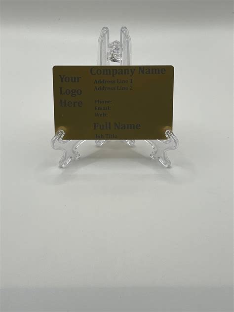 Metal Business Cards Custom Laser Engraved - Etsy