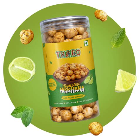 Buy THARO Lime & Pudina Roasted Makhana | 70 gms in India at Best Price ...
