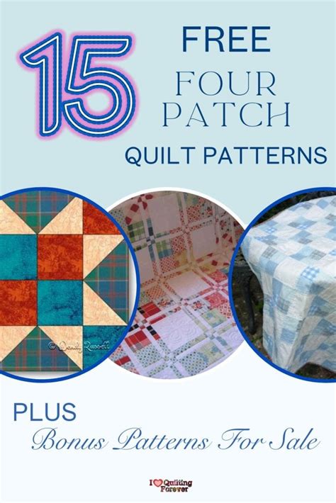 Image result for 4 Patch Quilt Patterns Free