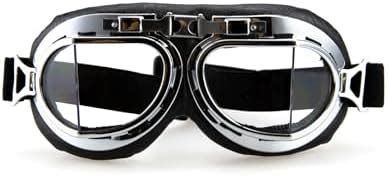 Transparent lens silver frame : CRG Sports Vintage Aviator Pilot Style ...