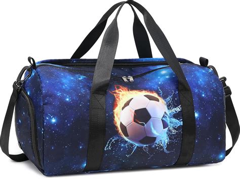 Amazon.com | CAMTOP Kids Duffel Bag Overnight Bag for Boys Small Soccer ...
