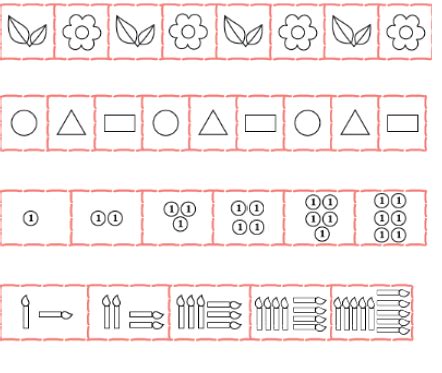 NCERT Solutions for Class 1 Maths Chapter - 10 Patterns