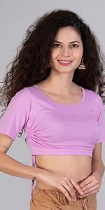 THE BLAZZE 1302 Sexy Women's Cotton Scoop Neck Half Sleeve Tank Crop ...