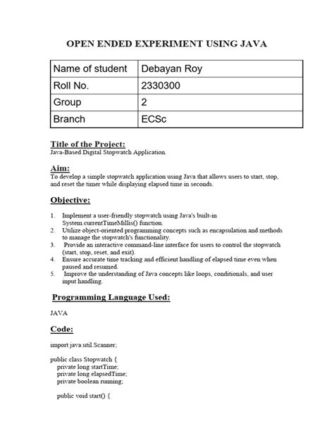 Image result for Simple Stopwatch Java Netbeans